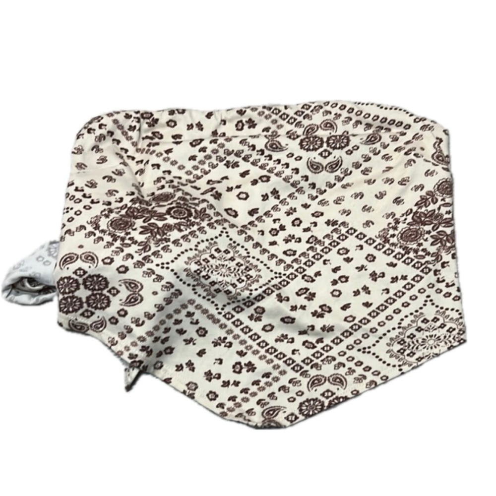 Floral Bandana Print Top That Ties in Back